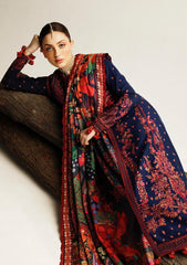 Winter Collection - Hussain Rehar - Khaddar Shawl - Cerulean