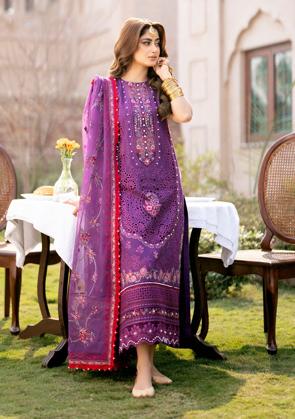 Lawn Collection - Bin Ilyas - Dilbaro - Festive Edit - D#404-A