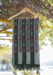 Pure Pashmina Kaani Jamawar Shawl D - 93 - D Green