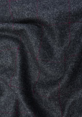 Vitale Barberis Canonico Original Flannel Wool Fabric - Charcoal