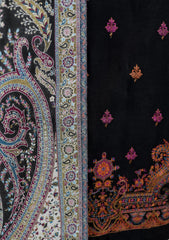 Winter - Riwaj - Pashmina Embroidered Suit - Edit 25 - D#12 - Black