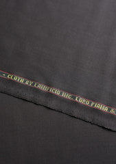 Loro Piana Super 150's Wool Fabric - Black