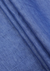 Italy Albini Fiander Selvage Plain Linen Fabric - P Blue