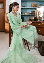 Lawn - Naqsh - Chikankari Festive 26 - D#00200 - Green Lily