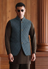 Elite Men China Boski Unstitched Waistcoat Fabric - D#102 - Multi