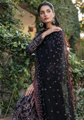 Lawn - Farasha - Bahar - FB25#10 - Black Rose