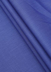 Italy Thomas Mason Selvage Plain Cotton Fabric - Blue