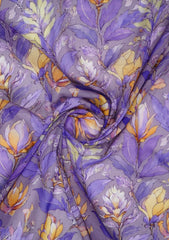 Digital Printed Lawn Fabric - D#19305