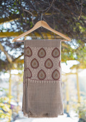 Stone Wool Ari Work Shawl D - 1 - L Brown