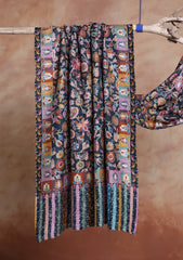 Pashmina Kalamkari Printed Ari Work Scarf D#06 - Multi