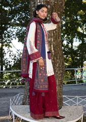 Winter Collection - Jugnu by Hussain Rehar - Autumn Winter - Rouge