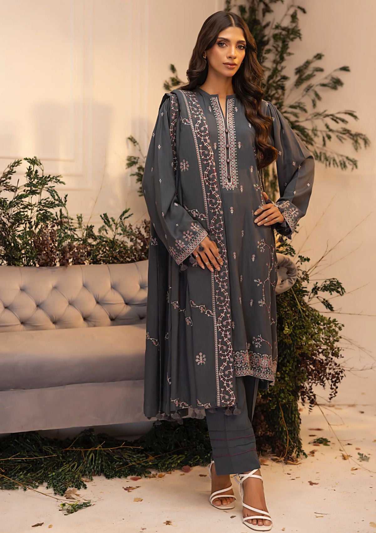 Winter Collection - Lakhany - Cashmi Wool - LCW24#LG-SK-0237