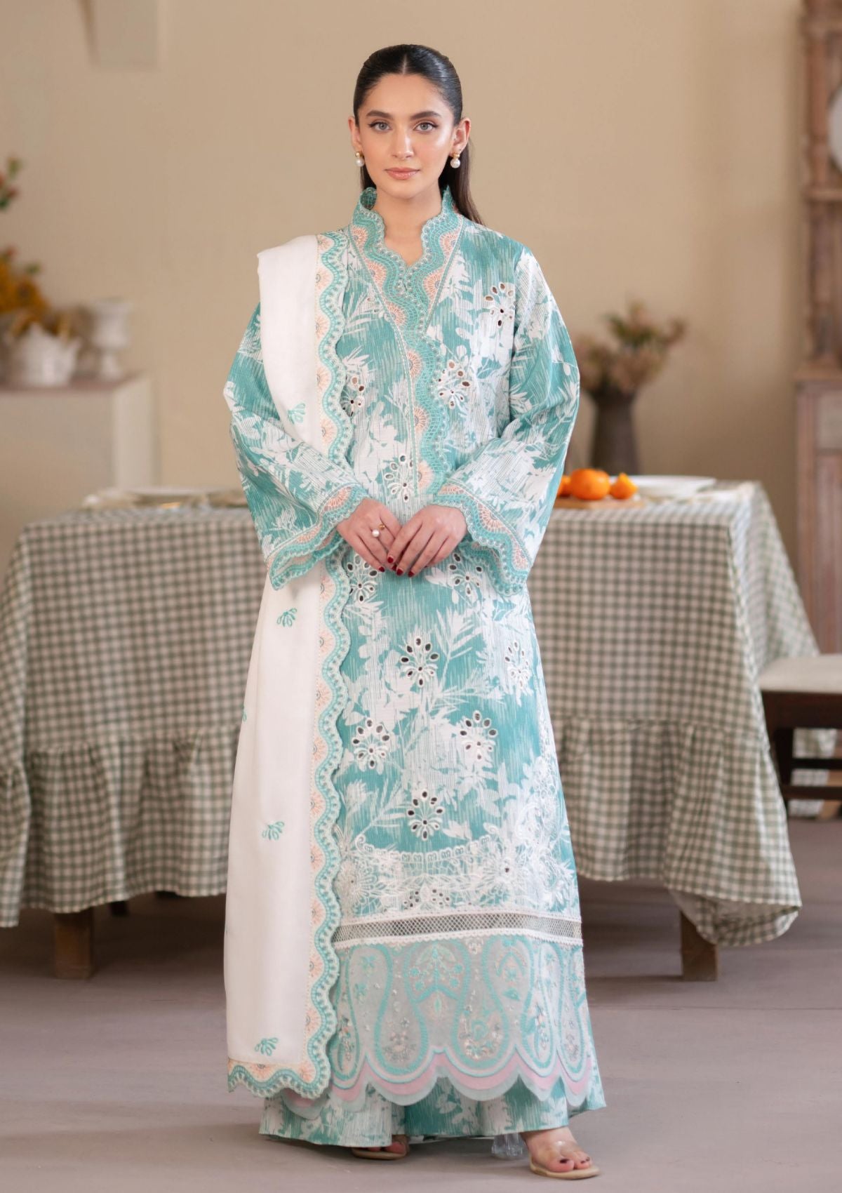 Winter Collection - Mahnur - Leila - Azure