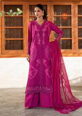 Lawn - Naqsh - Chikankari Festive 26 - D#00201 - Fuchsia Pink