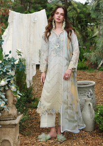 Lawn - Mushq - Hemline Secret Garden 26 - Beyond The Trail Of Petals - MB#411 - Ivory Botanica