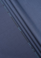 Dormeuil Exel Unique Stretch Wool Fabric - B Blue