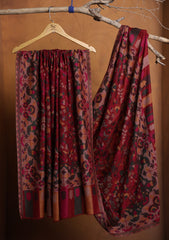 Pashmina Jamawar Shawl D#22 - Maroon