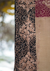 Pashmina Ari Work Shawl D - 154S - BROWN