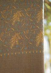 Pashmina Emboridered Shawl D - 136 - G Brown