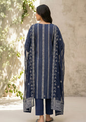 Formals - Riwaj - Fancy Bamber Chiffon - 2 Pcs Suit - CBD#2893 - Navy Blue