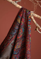 Pashmina Zari Jamawar Shawl D - 15 - N Blue