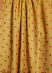 Pashmina Kashmiri Jaaldar Scarf D#33 - Mustard