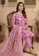 Winter - Rubaaiyat - D Prints - Marina 26 - Wool Shawl - RPM#06 - Lilac