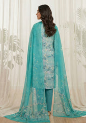 Lawn - Rubaaiyat - Digital Printed 26 - 2 By 2 - D#22 - LS Green