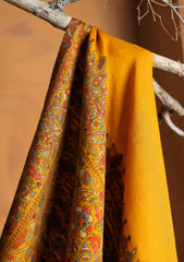 Pashmina Jamawar Shawl D#122 - Mustard