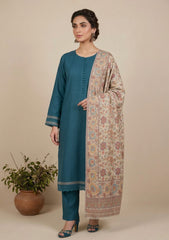 Winter - Riwaj - Pashmina Kani Jamawar 3 Pcs Suit - D#01 - Z Skin