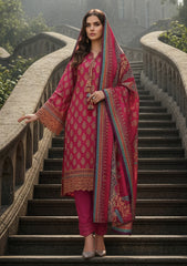 Winter - Riwaj - Printed Marina - 3 Pcs - Wool Shawl 25 - D#50