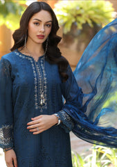 Lawn - Noor By Saadia Asad - Eid Luxury - Handwork Laserkari - NEH25#7B