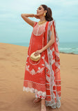 Lawn Collection - Saira Shakira - Crimson - Lawn 24 - D#5B - Stars of Fire - Fiesta Coral