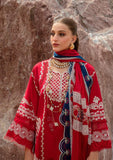 Lawn Collection - Saira Shakira - Crimson - Lawn 24 - D#5A - Stars of Fire - Flame red