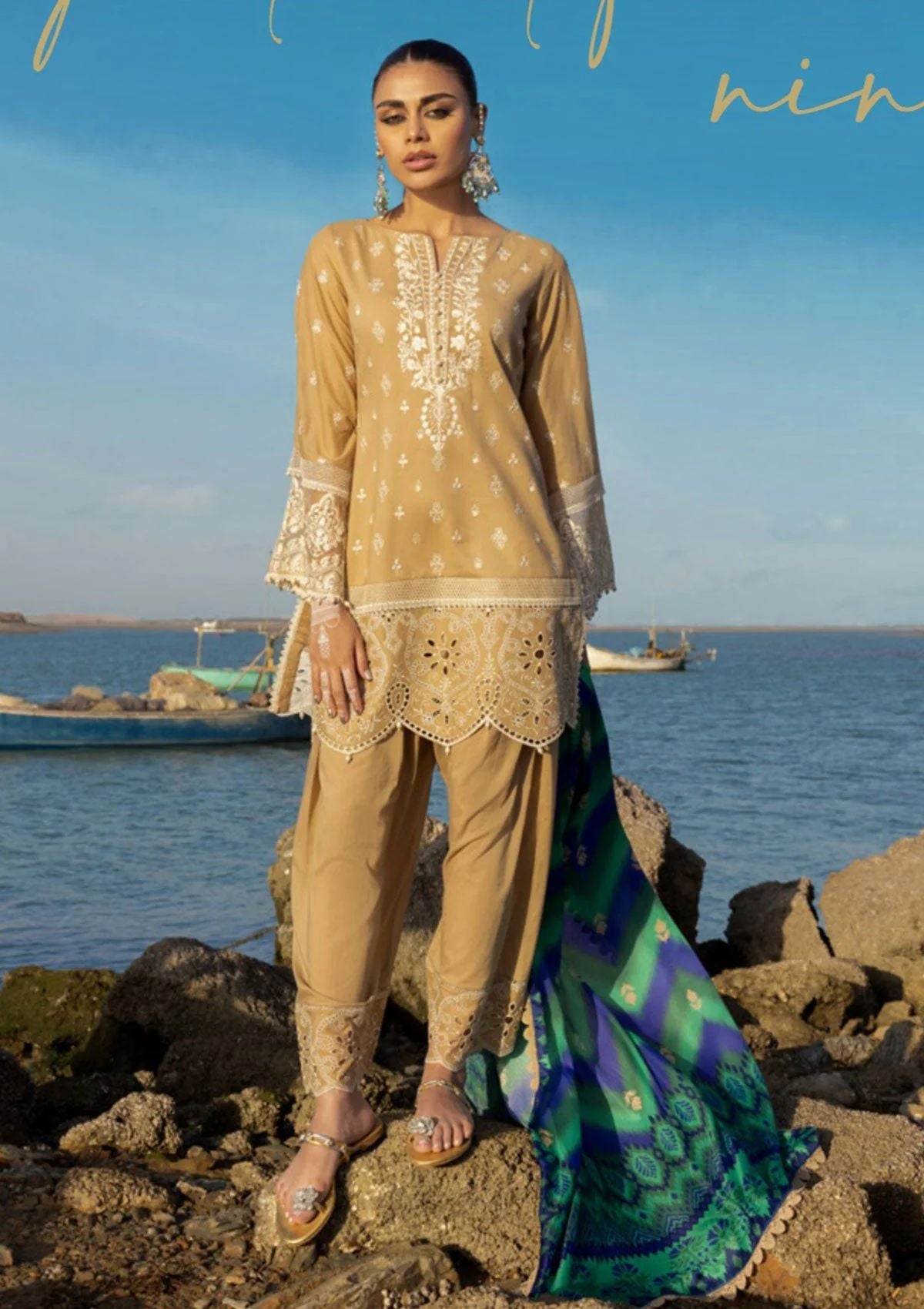 Lawn Collection - Zainab Chottani - Chikankari - ZCL#2B