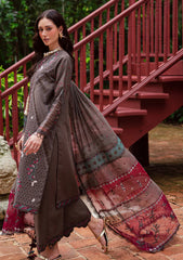 Winter - Marjjan - Bella 25 - Embroidered Karandi - MWK#41 B - GREY