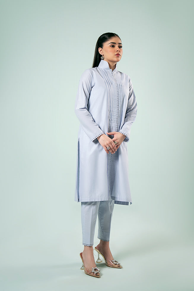 Pret Collection - Fozia Khalid - Basics Vol 3 - Lilac Pleated Co-ord Set