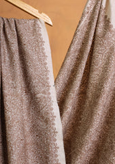 Pashmina Embroidered Jaaldar Shawl D#14 - Skin