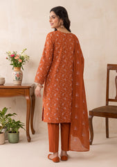 Winter - Rubaaiyat - Pashmina Embroidered 26 - D#09 - Rust