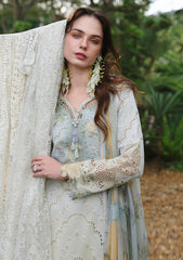 Lawn - Mushq - Hemline Secret Garden 26 - Beyond The Trail Of Petals - MB#411 - Ivory Botanica