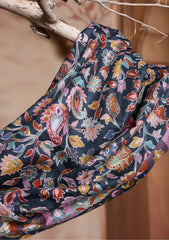 Pashmina Kalamkari Printed Ari Work Scarf D#06 - Multi