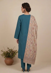 Winter - Riwaj - Pashmina Kani Jamawar 3 Pcs Suit - D#01 - Z Skin