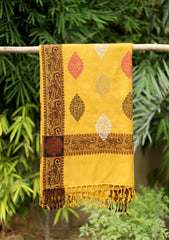 Embroidered Wool Shawl  D - 58