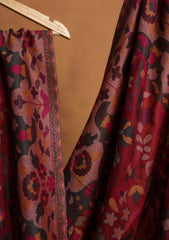 Pashmina Jamawar Shawl D#22 - Maroon