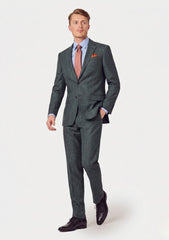 Loro Piana Summer Time Wool Linen & Silk Fabric - B Green