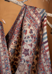 Pashmina Zari Jamawar Shawl D#12 - L Brown