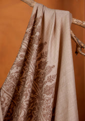 Pashmina Embroidered Jaaldar Shawl D#12 - Skin 2