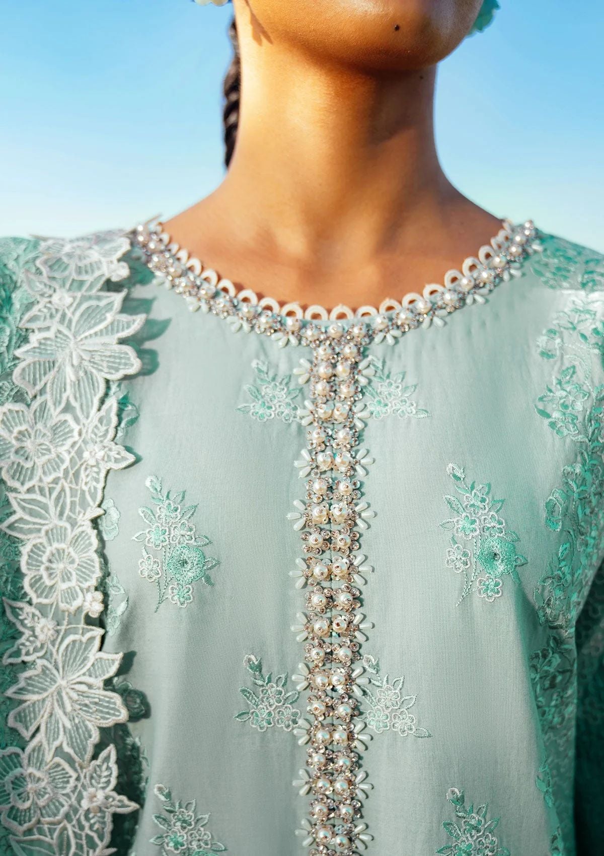 Lawn Collection - Sana Zubair - Jewels of the Meadow - SZ#01 - AQUAMARINE