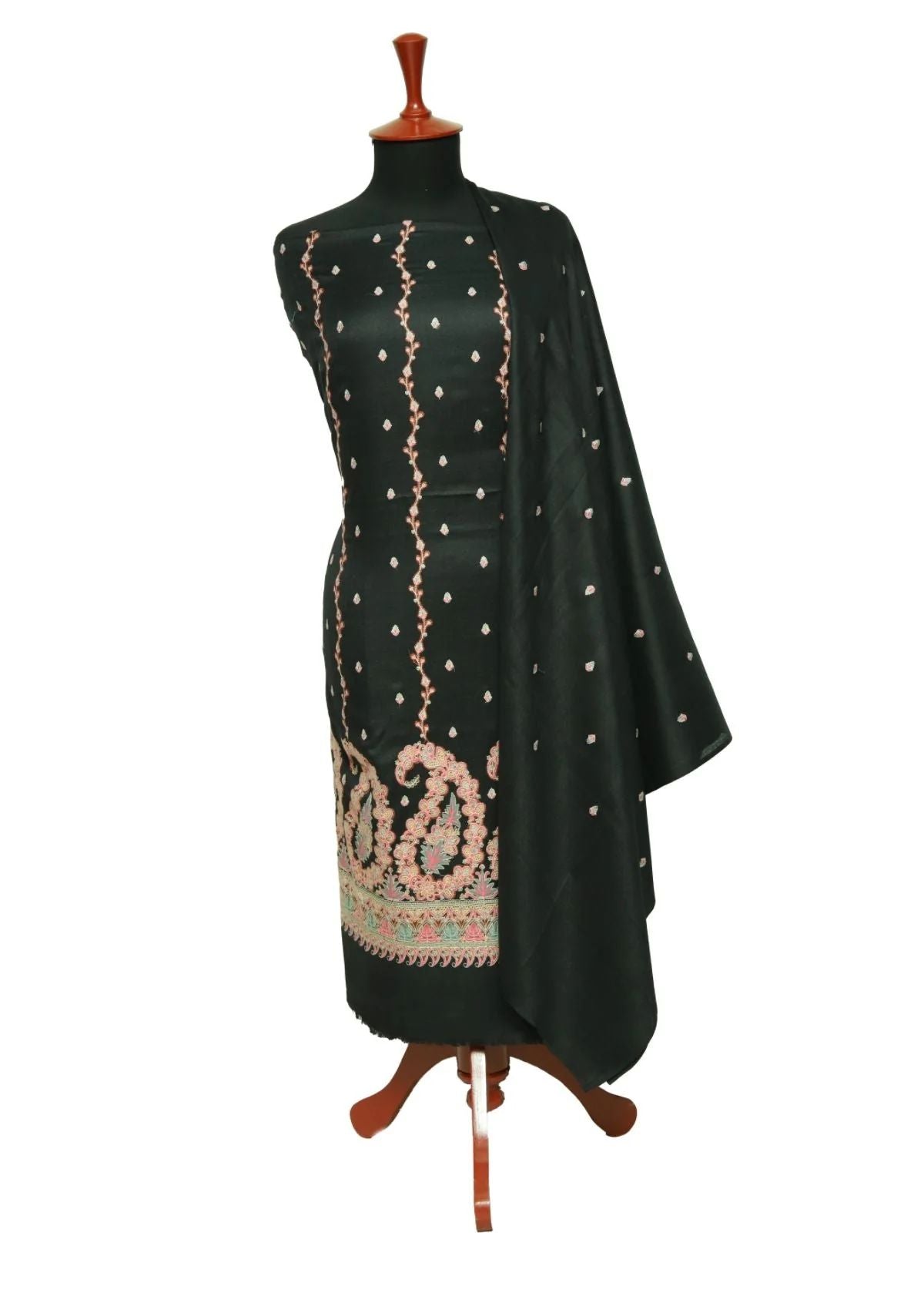 Winter Dress - Pashmina - Embroidery - Multi D#01