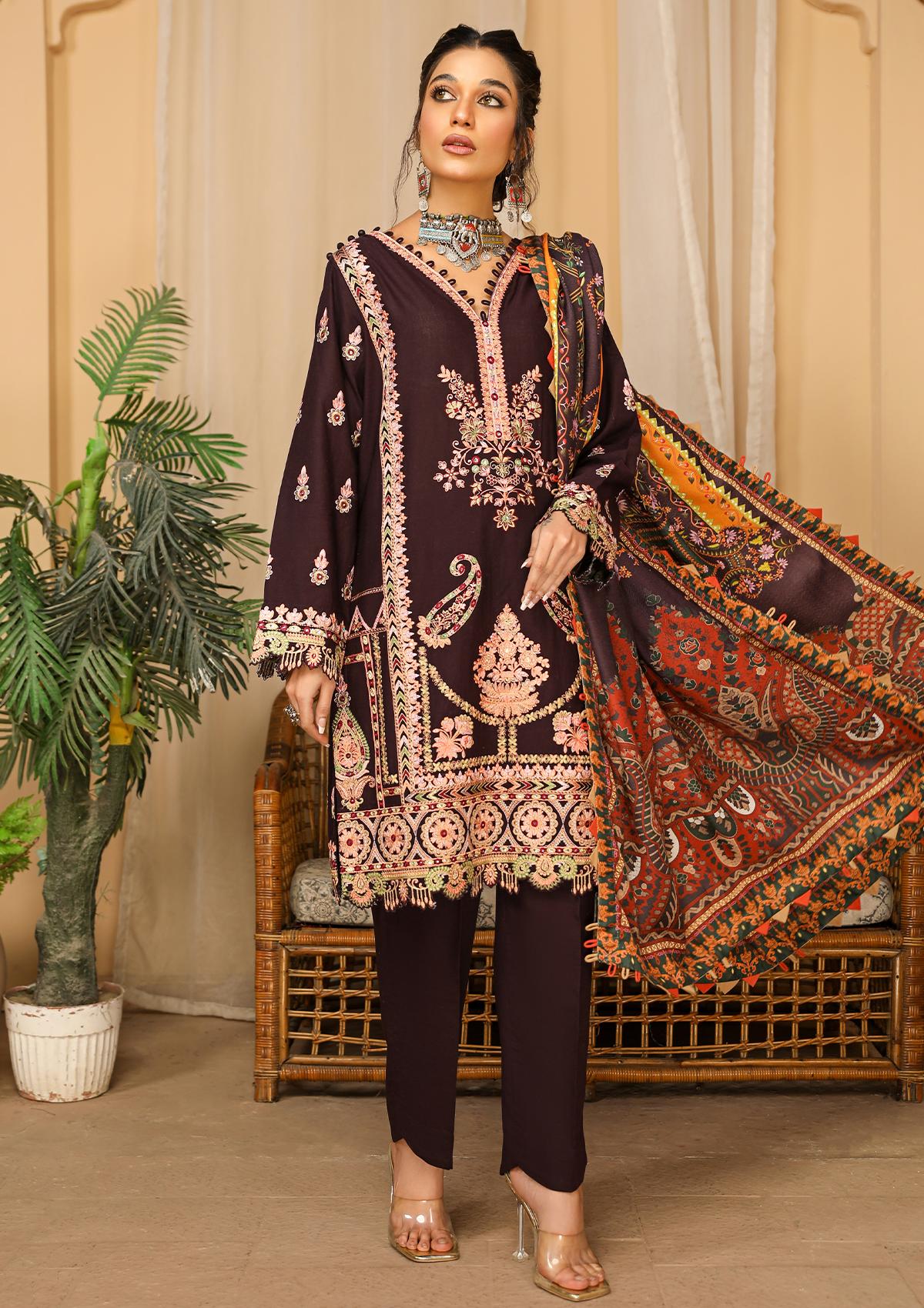 Winter Collection - Rubaaiyat - Emb Khaddar - Vol 2 - D#09